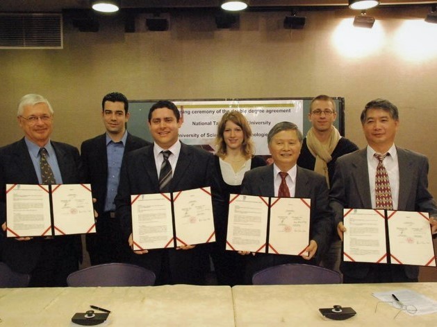 臺海大與法國里爾科技大學共同簽署雙連博士學位協議